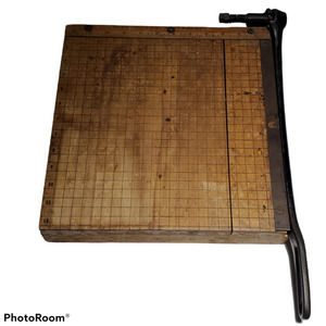 Vintage Ingento NO 4 Paper Cutter 12” Guillotine Ideal School Supply Company